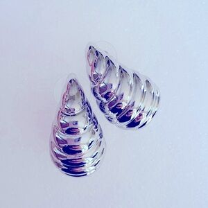 House Of Harlow Silver Tear Drop Earrings